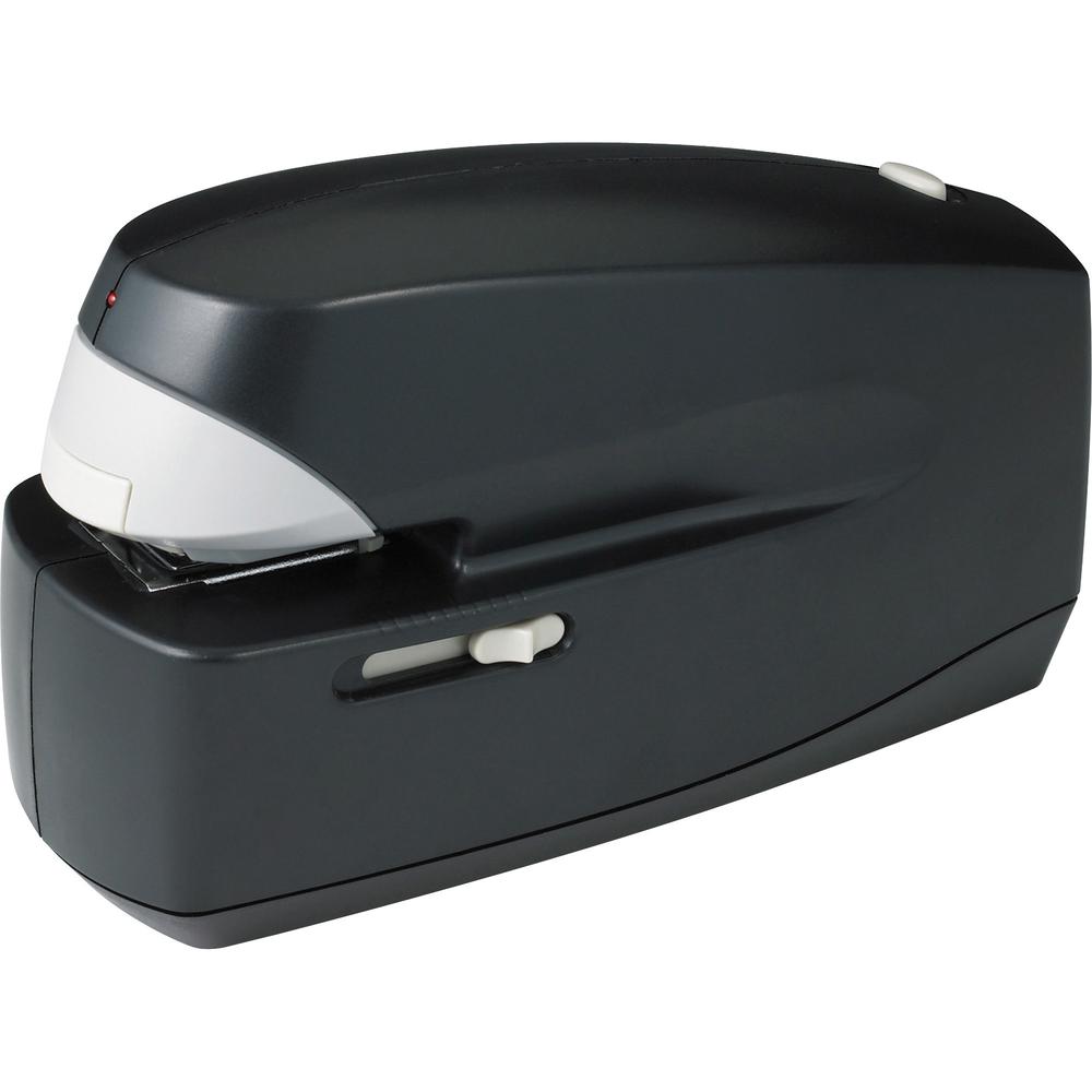 Business Source 25-Sheet Capacity Electric Stapler - 25 Sheets Capacity - 210 Staple Capacity - Full Strip - 1/4" Staple Size - 1 Each - Black. Picture 1