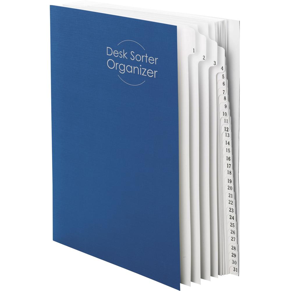 Smead Daily Desk File/Sorter - Printed Tab(s) - Digit - 1-31 - Letter - 8.50" Width x 11" Length - Recycled - 1 Each. Picture 1