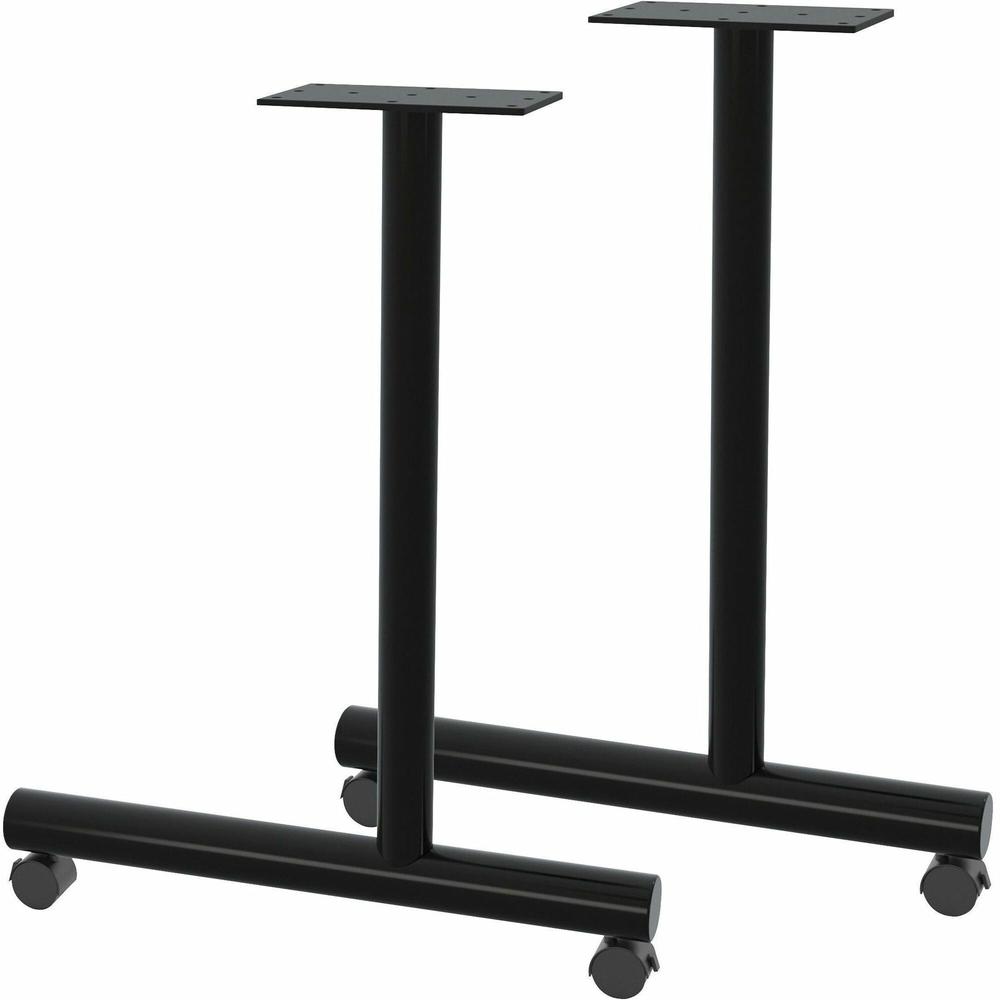 Lorell Training Table Base - Black C-leg Base - 27" Height x 22" Width - Assembly Required. The main picture.