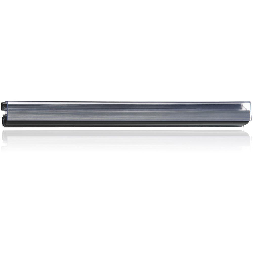 Ghent Display Rail - Tear Resistant, Damage Resistant, Flexible, Clear Front - Gray Frame - 1 Each - TAA Compliant. Picture 1