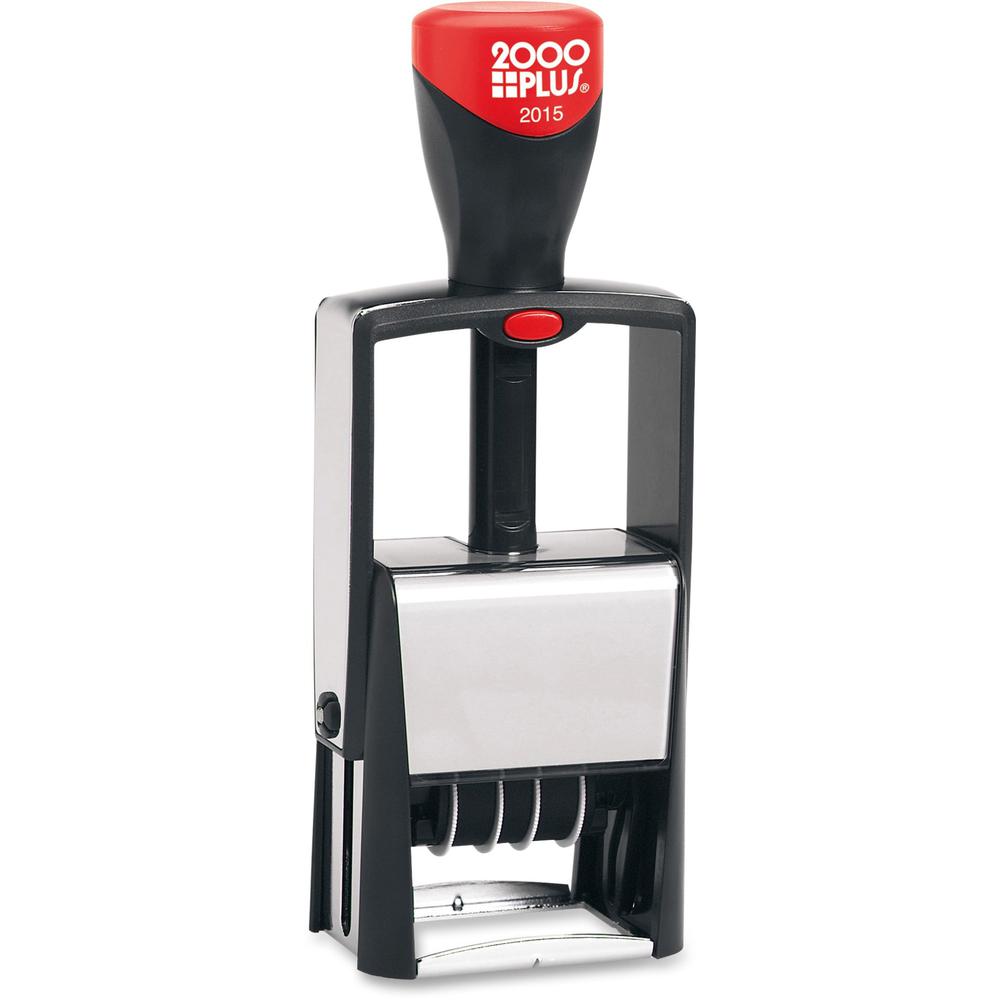 COSCO 2000 Plus Heavy-Duty 6-year Line Dater - Date Stamp - 0.63" Impression Width x 1.25" Impression Length - 5000 Impression(s) - Black - 1 Each. The main picture.