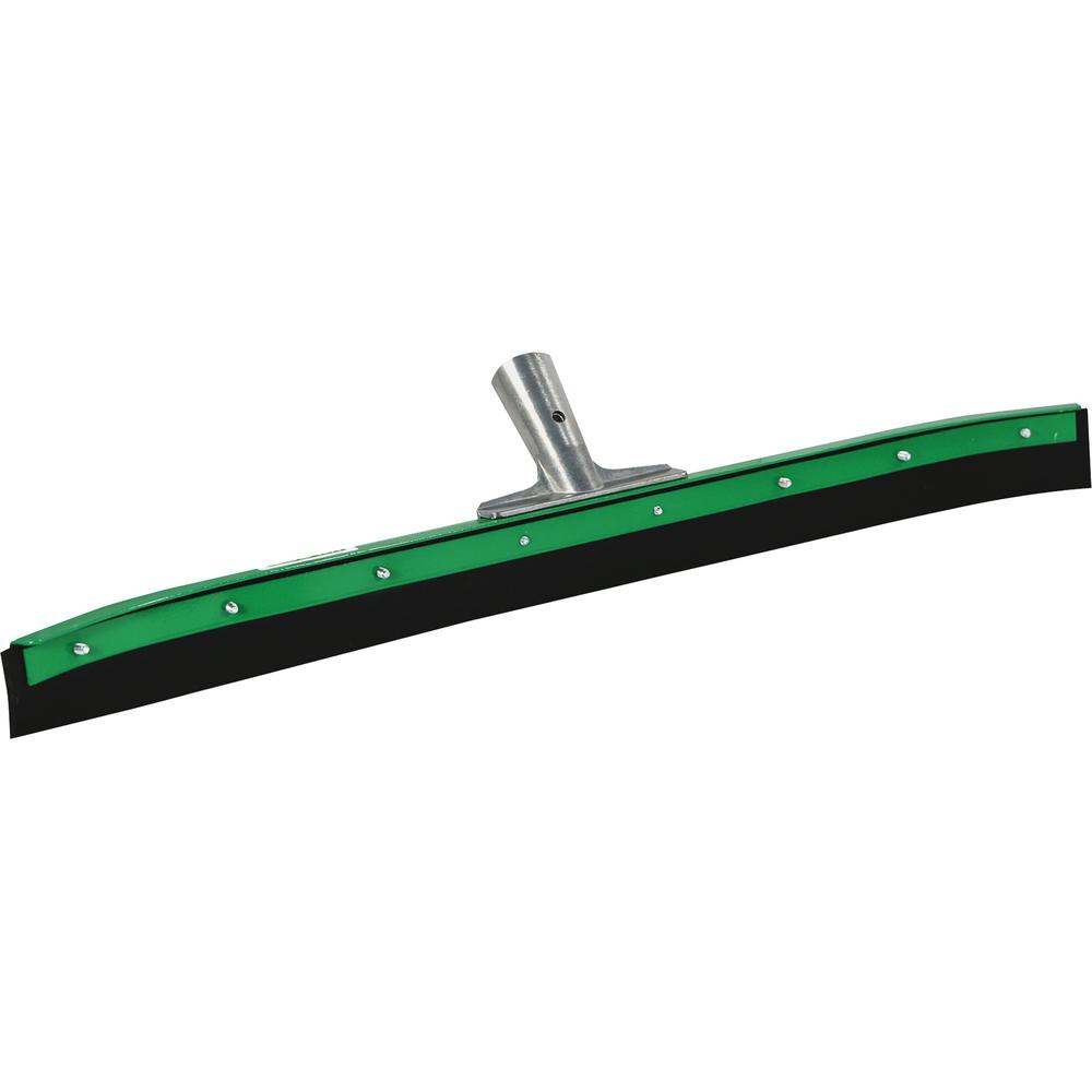 Unger AquaDozer 36" Heavy Duty Curved Floor Squeegee - 36" Rubber Blade - Heavy Duty, Durable, Sturdy - Black, Green. Picture 1