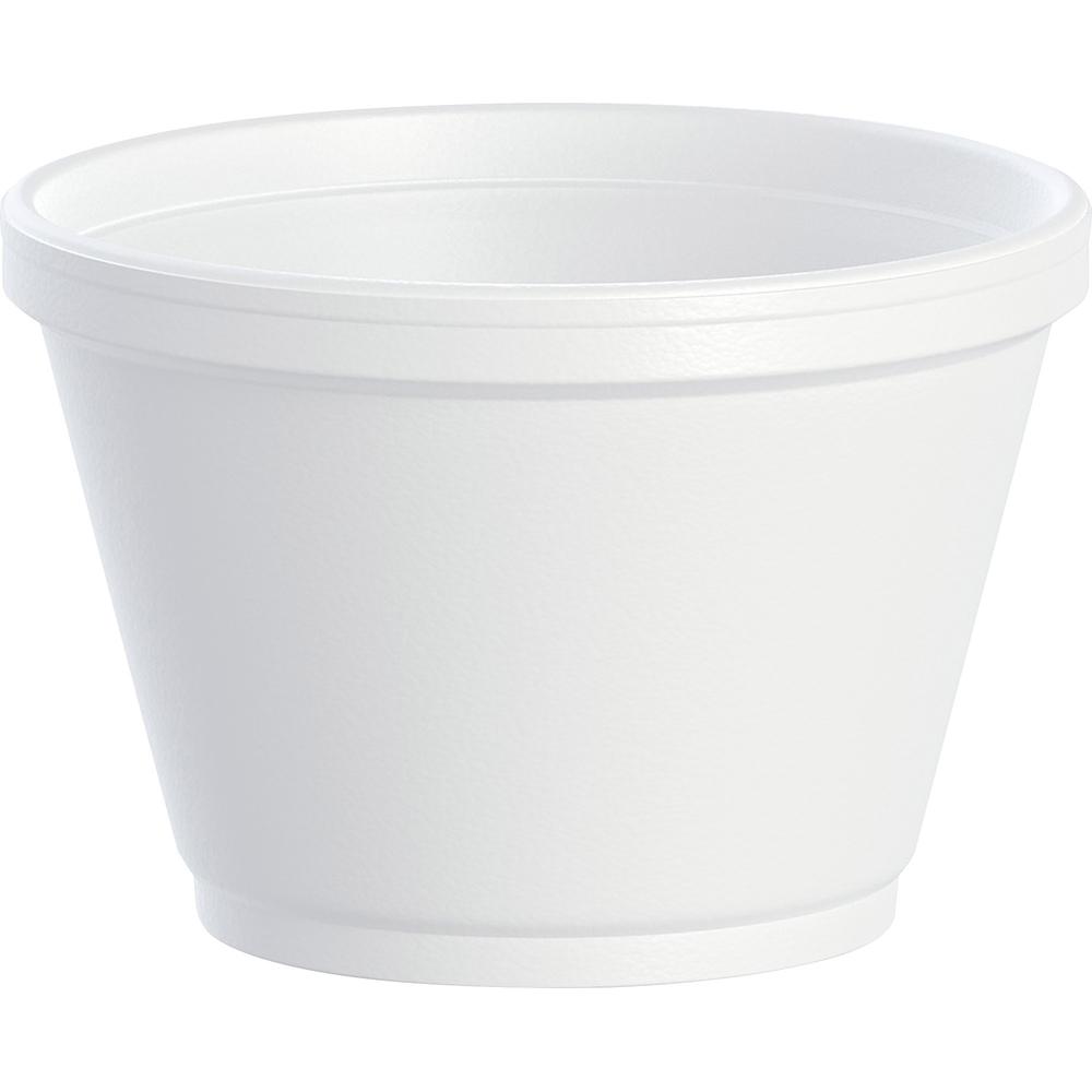 Dart Foam Food Containers - Serving - Disposable - White - Foam Body - 20 / Carton. Picture 1