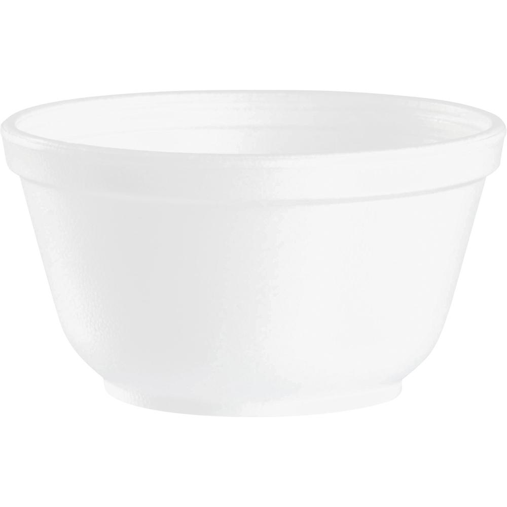 Dart 10 oz. Foam Bowls - 10 fl oz Bowl - Foam, Polystyrene - Serving - White - 1000 Piece(s) / Carton. Picture 1