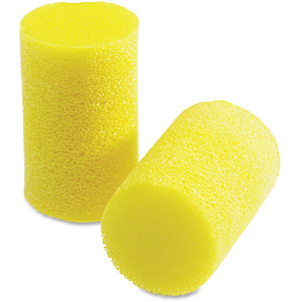 E-A-R Classic Uncorded Earplugs - Small Size - Noise Protection - Foam, Polyvinyl Chloride (PVC) - Yellow - Moisture Resistant, Non-flammable, Flame Resistant, Noise Reduction - 200 / Box. Picture 1