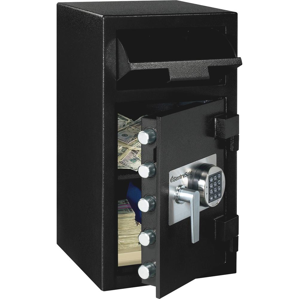 Sentry Safe Depository Electronic Lock Safe - 1.60 ft³ - Programmable, Electronic Lock - 5 Live-locking Bolt(s) - Fire Resistant, Water Resistant, Theft Resistant - for Home, Money, Document - Interna. The main picture.