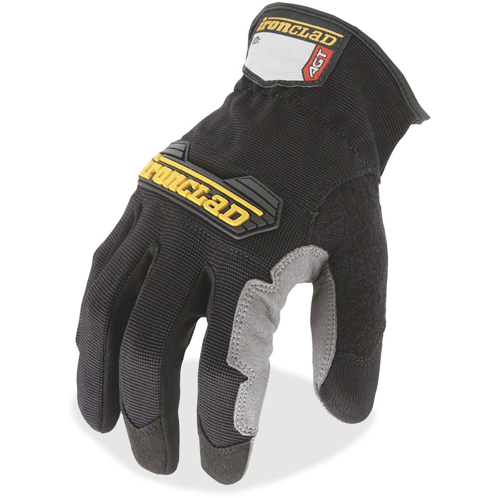 Ironclad WorkForce All-purpose Gloves - X-Large Size - Black, Gray - Impact Resistant, Abrasion Resistant, Durable, Reinforced - For Multipurpose, Home, Shop, Construction, Landscape, Yardwork - 2 / P. Picture 1