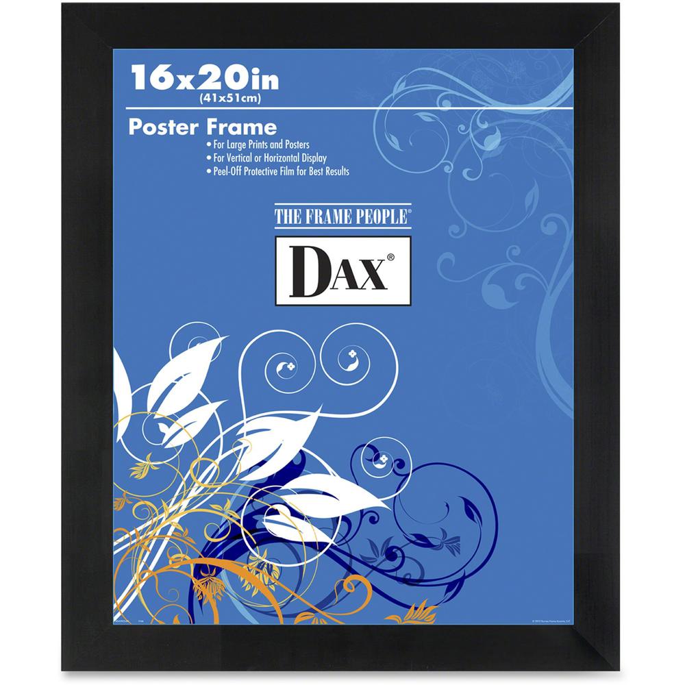 Dax Burns Group Black Wood Poster Frame - 16" x 20" x 0.75" Frame Size - Rectangle - Vertical, Horizontal - Shatter Proof, Lightweight - 1 Each - Black. Picture 1