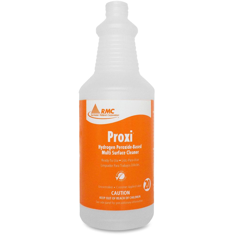RMC Proxi Cleaner Dispenser Bottle - 1 / Each - Frosted Clear - Plastic. Picture 1