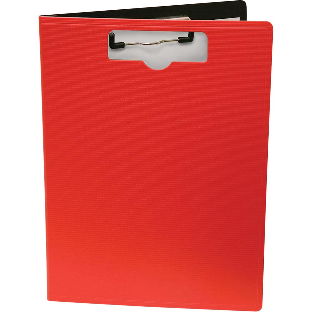 Mobile OPS Unbreakable Recycled Clipboard - 0.50" Clip Capacity - Top Opening - 8 1/2" x 11" - Red - 1 Each. Picture 1
