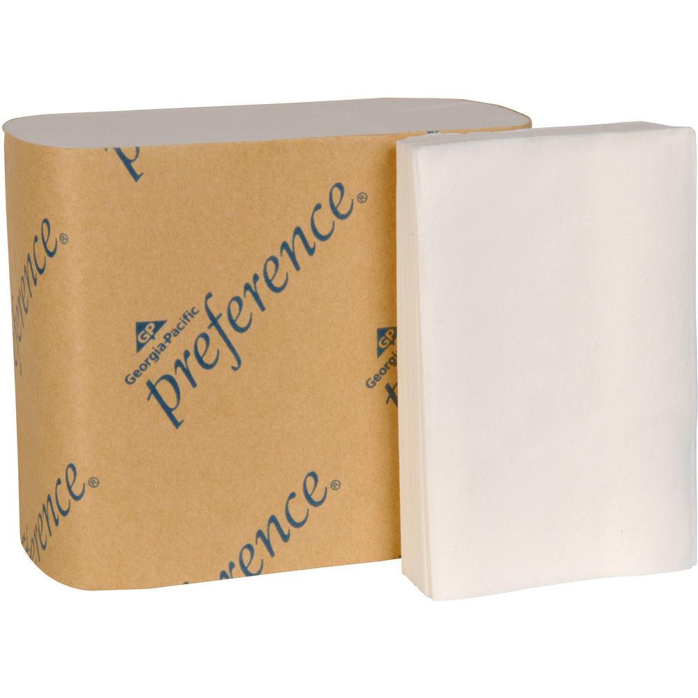 Preference Interfold Toilet Paper - 2 Ply - Interfolded - 4" x 5" - White - Durable - For Office Building, School, Public Facilities - 60 / Carton. Picture 1