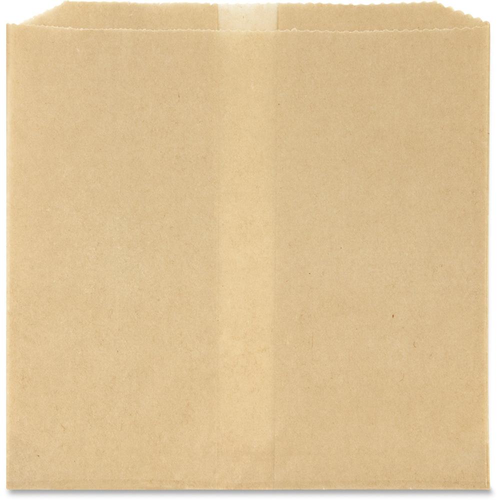 Health Gards Receptacle Liners - 8" Width x 8.50" Length x 7" Depth - Brown - Paper, Wax - 500/Carton - Waste Disposal. Picture 1