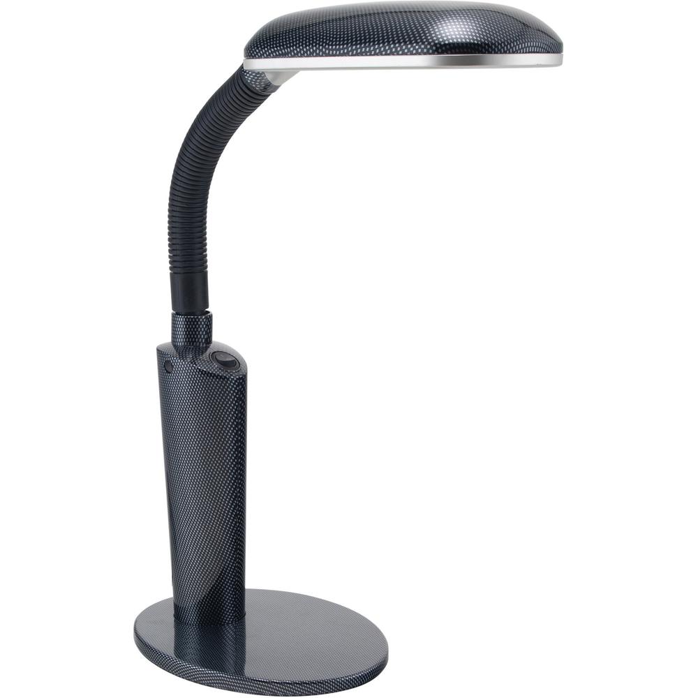 Victory Light Desk Lamp - 23" Height - 6.5" Width - 27 W CFL Bulb - Adjustable Neck, Adjustable Height, Gooseneck - Desk Mountable - Black - for Desk, Office, Home, Library, Dorm Room, Sewing, Craftin. Picture 1