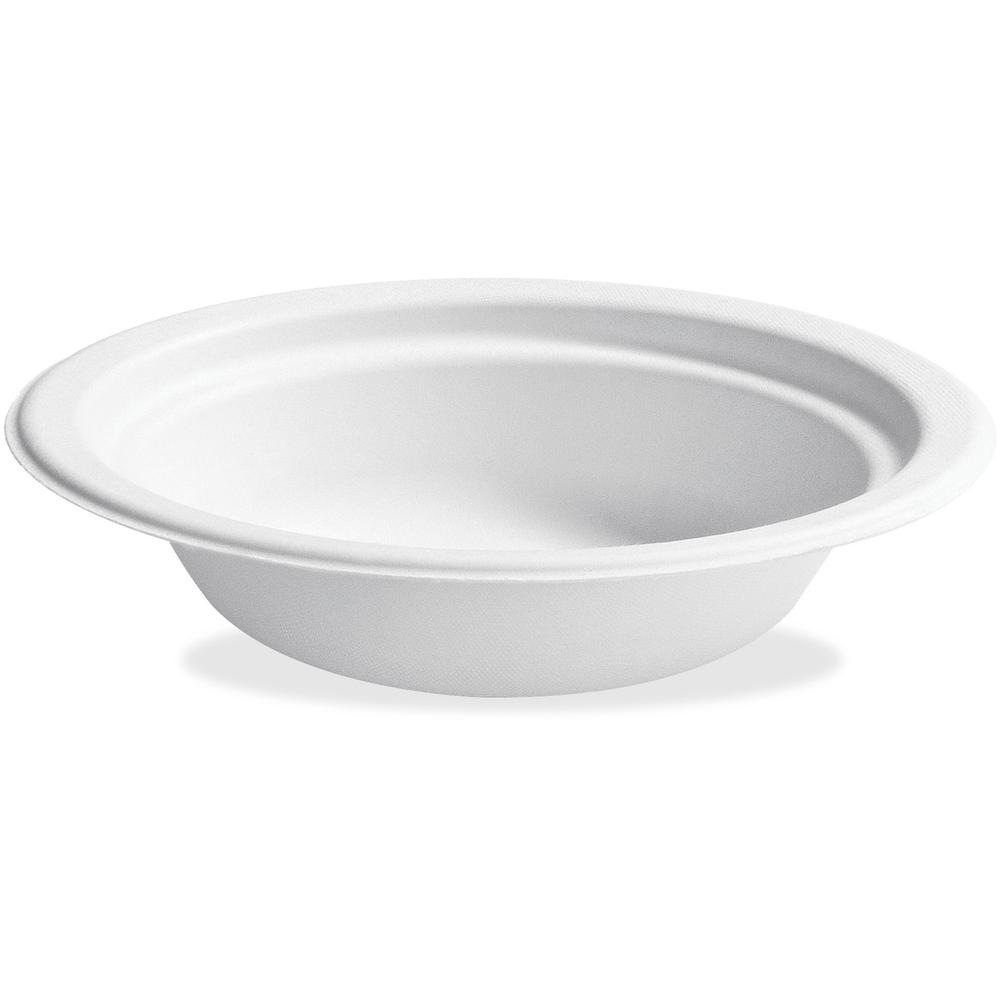 Chinet 12oz Disposable Bowls - Disposable - Microwave Safe - White - Paper Body - 125 / Pack. Picture 1