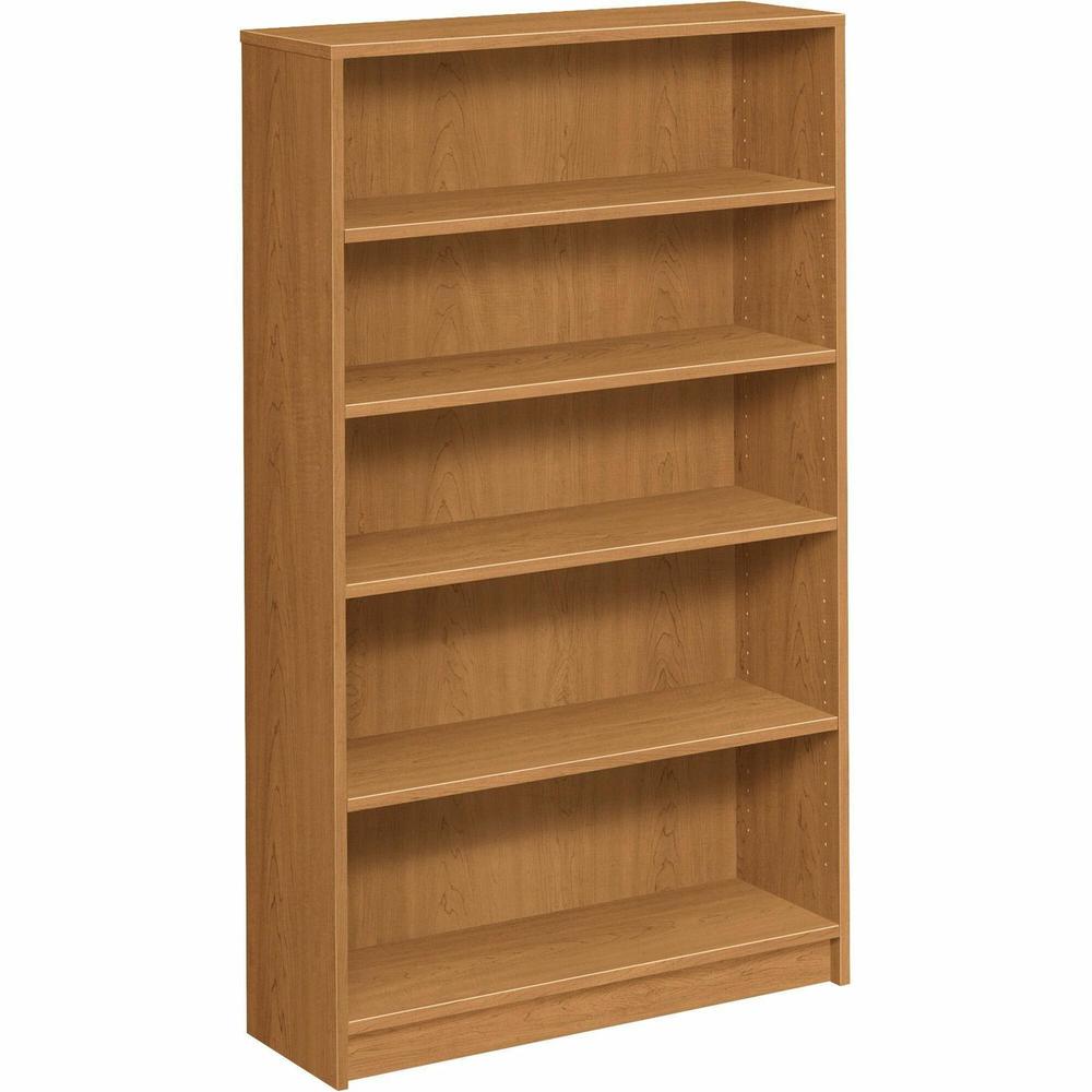 HON 1870 Series Bookcase - 5 Shelf(ves) - 60.1" Height x 36" Width x 11.5" DepthFloor - Durable, Sturdy, Square Corner, Abrasion Resistant, Adjustable, Stain Resistant, Spill Resistant, Scratch Resist. Picture 1