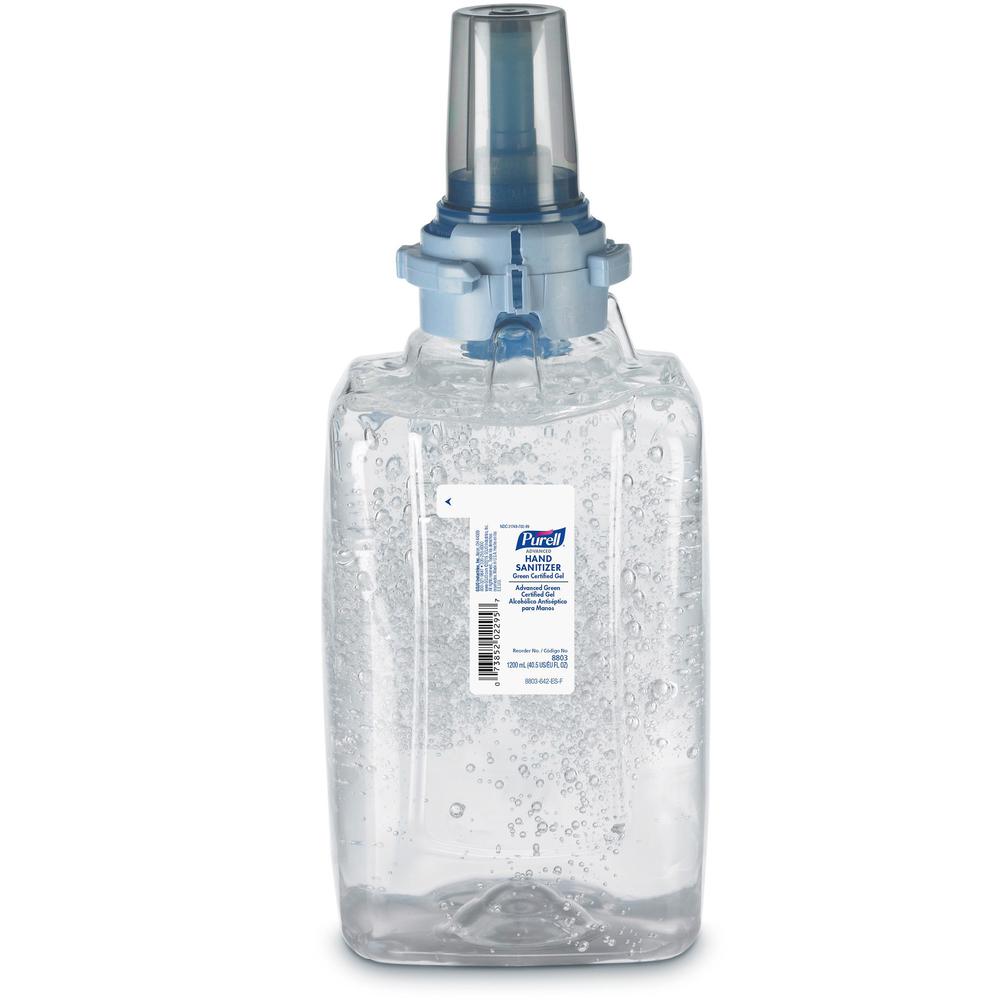 PURELL&reg; Hand Sanitizer Gel Refill - Fragrance-free Scent - 40.6 fl oz (1200 mL) - Push Pump Dispenser - Kill Germs - Skin, Hand - Clear - Dye-free, Fragrance-free, Durable - 1 Each. Picture 1