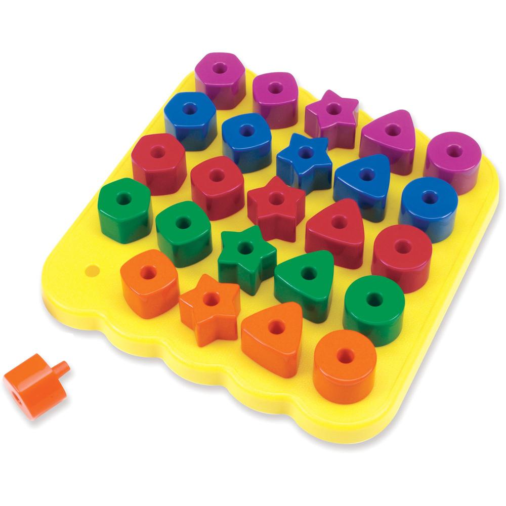 Learning Resources Stacking Shapes Pegboard - Theme/Subject: Learning - Skill Learning: Sorting, Stacking, Creativity, Shape - 3-5 Year. Picture 1
