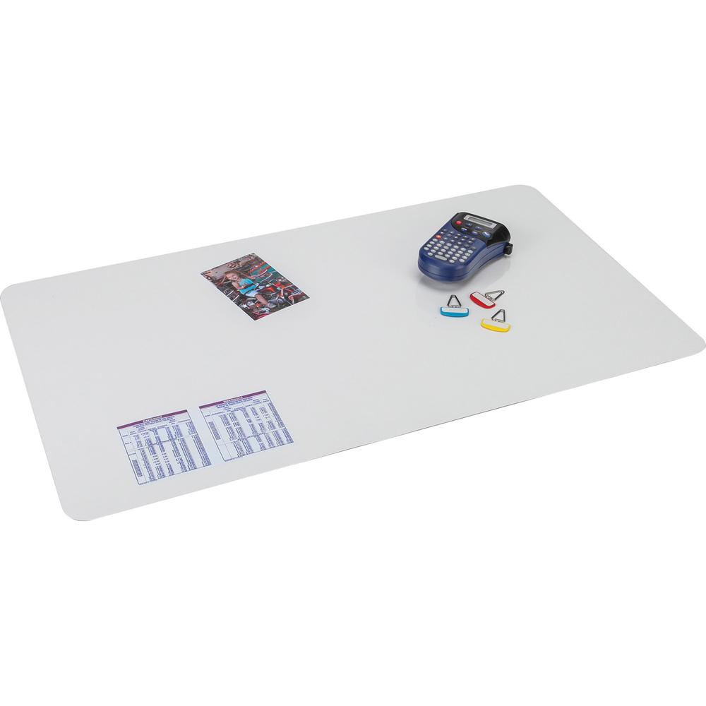Artistic Krystal Antimicrobial Desk Pad - Rectangle - 24" Width x 19" Depth - Vinyl - Clear. The main picture.