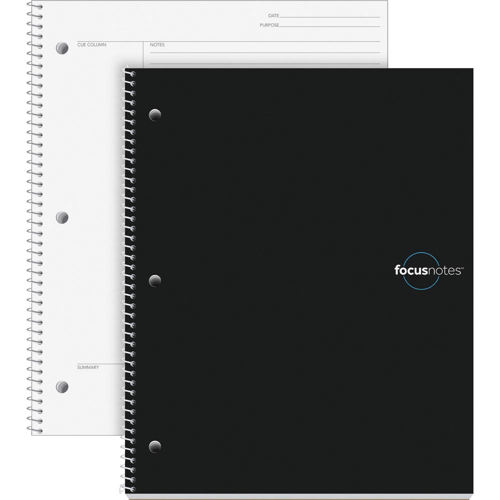 TOPS Idea Collective FocusNotes Wirebound Notebook - Quarto - 100 Sheets - Wire Bound - 20 lb Basis Weight - Quarto - 9" x 11" - White Paper - Acid-free, Perforated - 1 Each. Picture 1