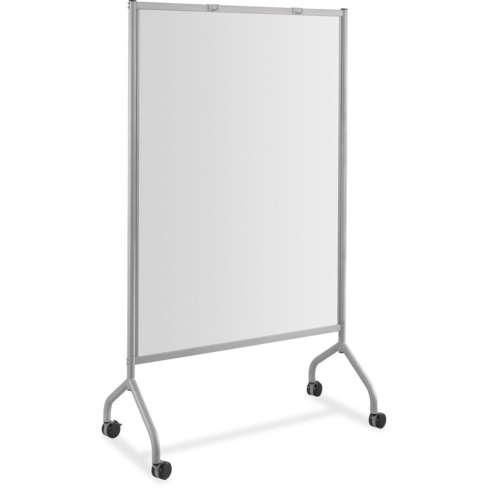 Safco Impromptu Magnetic Whiteboard Screens - Gray Surface - Gray Steel Frame - Rectangle - Magnetic - Marker Tray, Casters - Assembly Required - 1 Each. Picture 1