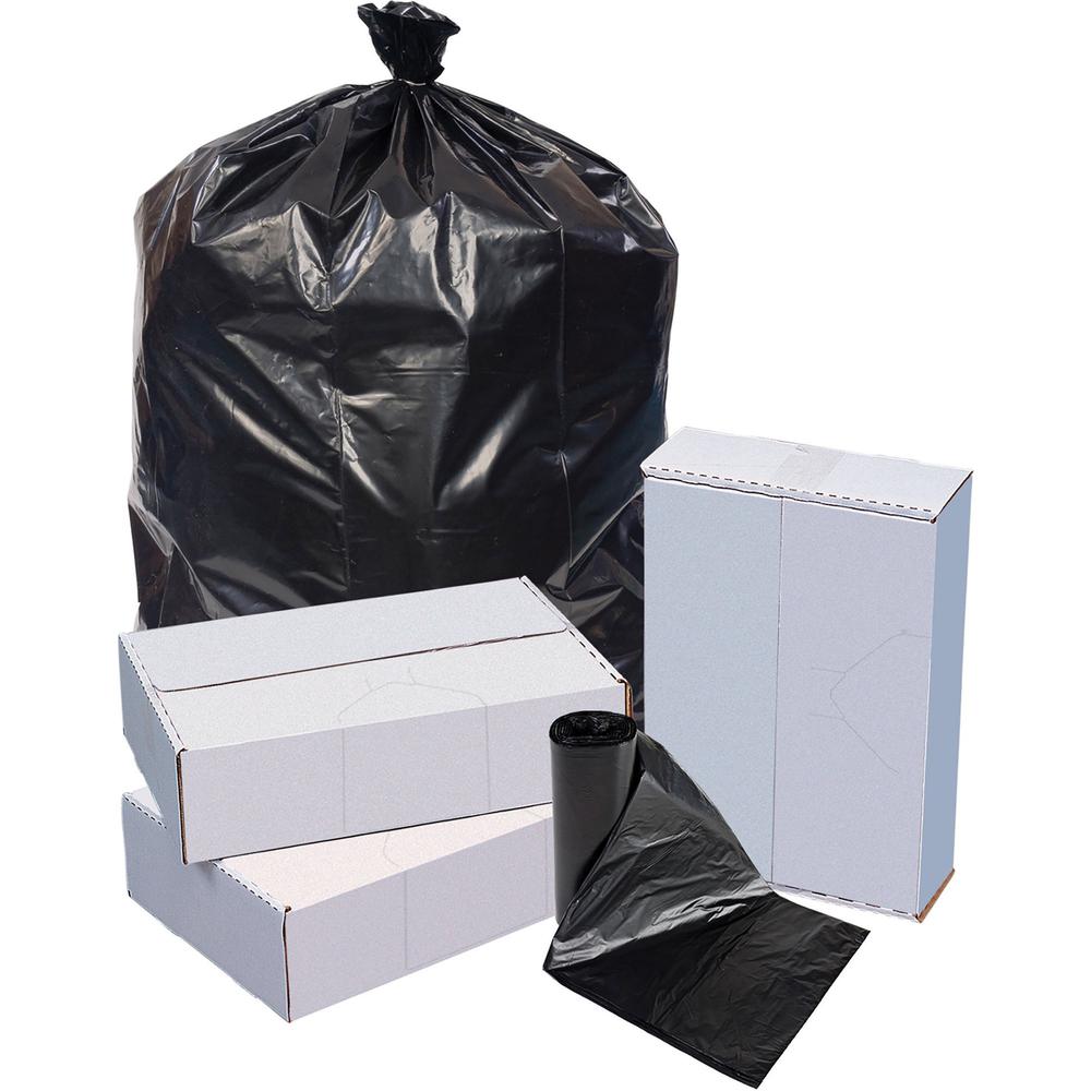 Special Buy Heavy-duty Low-density Trash Bags - Extra Large Size - 60 gal - 38" Width x 58" Length x 1.10 mil (28 Micron) Thickness - Low Density - Black - 100/Carton. The main picture.