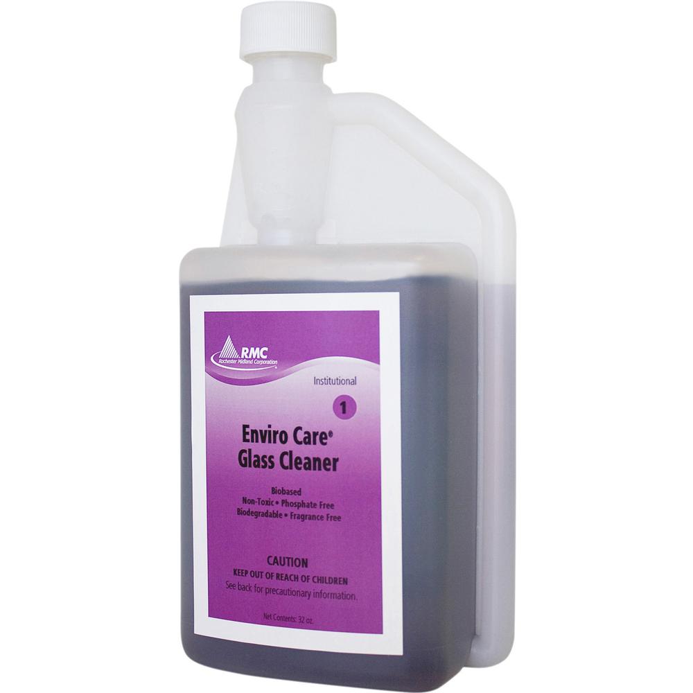 RMC Enviro Care Glass Cleaner - For Multipurpose - Concentrate - 32 fl oz (1 quart) - 1 Each - Streak-free, Alcohol-free, Ammonia-free, Dilutable - Purple. Picture 1