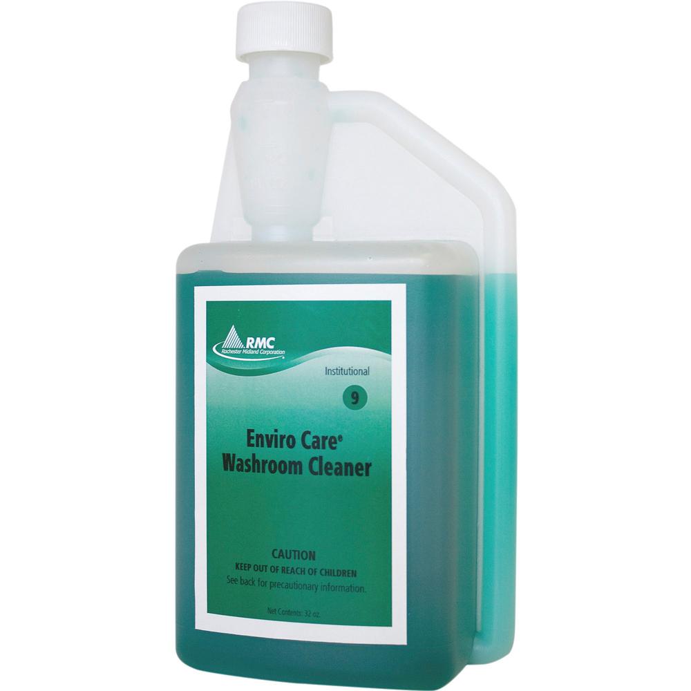 RMC Enviro Care Washroom Cleaner - Concentrate Liquid - 32 fl oz (1 quart) - 1 Each - Blue, Green. Picture 1