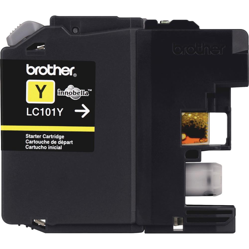 Brother Genuine Innobella LC101Y Yellow Ink Cartridge - Inkjet - Standard Yield - 300 Pages - Yellow - 1 Each. Picture 1
