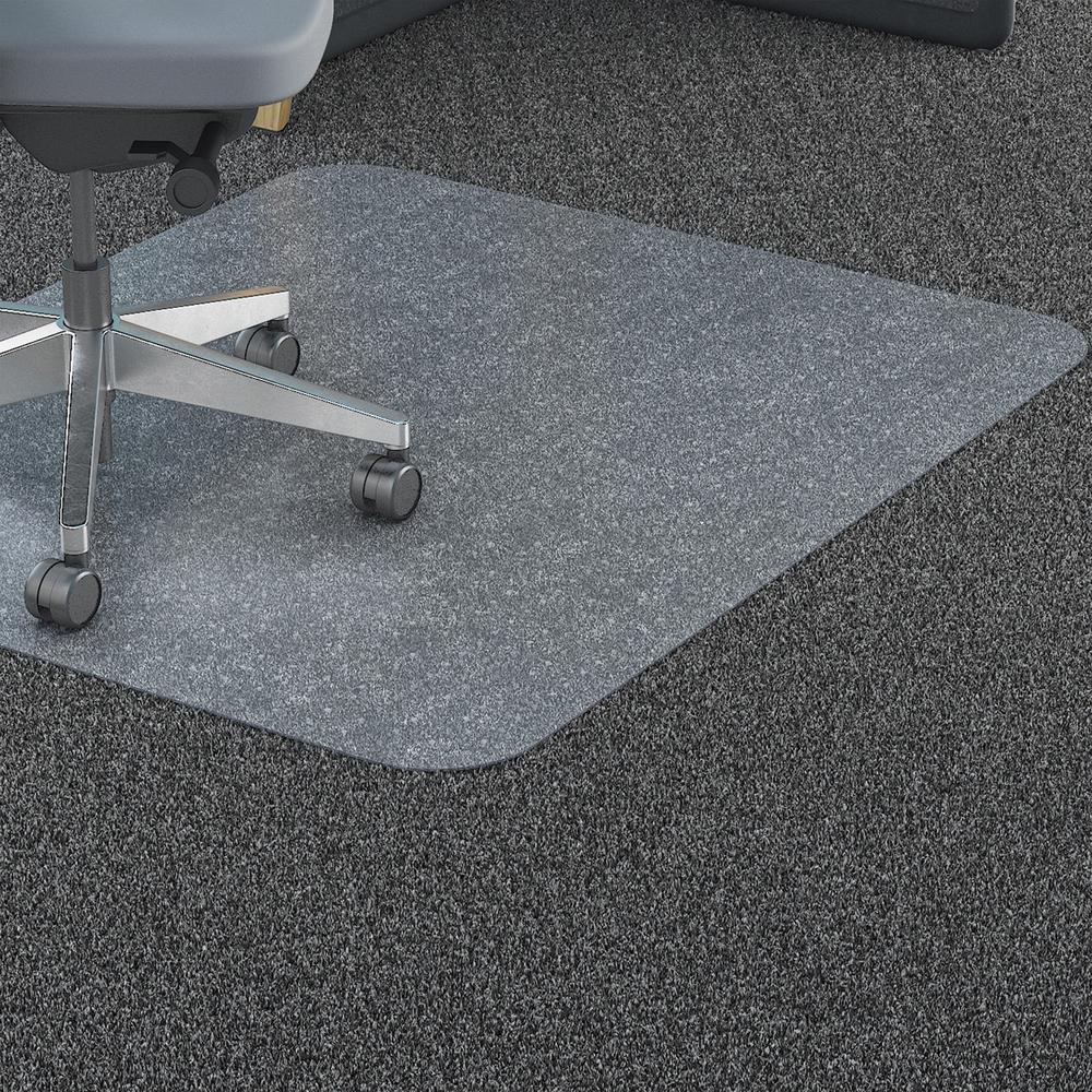 Lorell Big & Tall Chairmat - Carpet - 46" Width x 60" Depth - Rectangular - Polycarbonate - Clear - 1Each. Picture 1