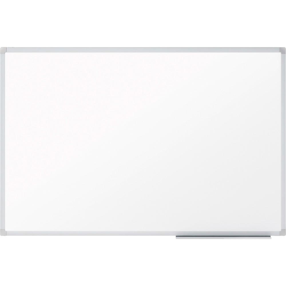 Mead Basic Dry-Erase Board - 23.8" (2 ft) Width x 17.6" (1.5 ft) Height - White Melamine Surface - Silver Aluminum Frame - Durable, Marker Tray - 1 Each. Picture 1