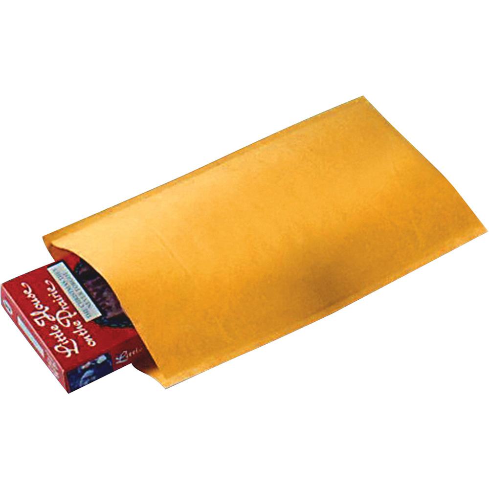 Sealed Air Jiffylite Bulk-packed Cushioned Mailers - Padded - #000 - 4" Width x 8" Length - Self-sealing - Satin, Kraft - 250 / Carton - Gold. Picture 1