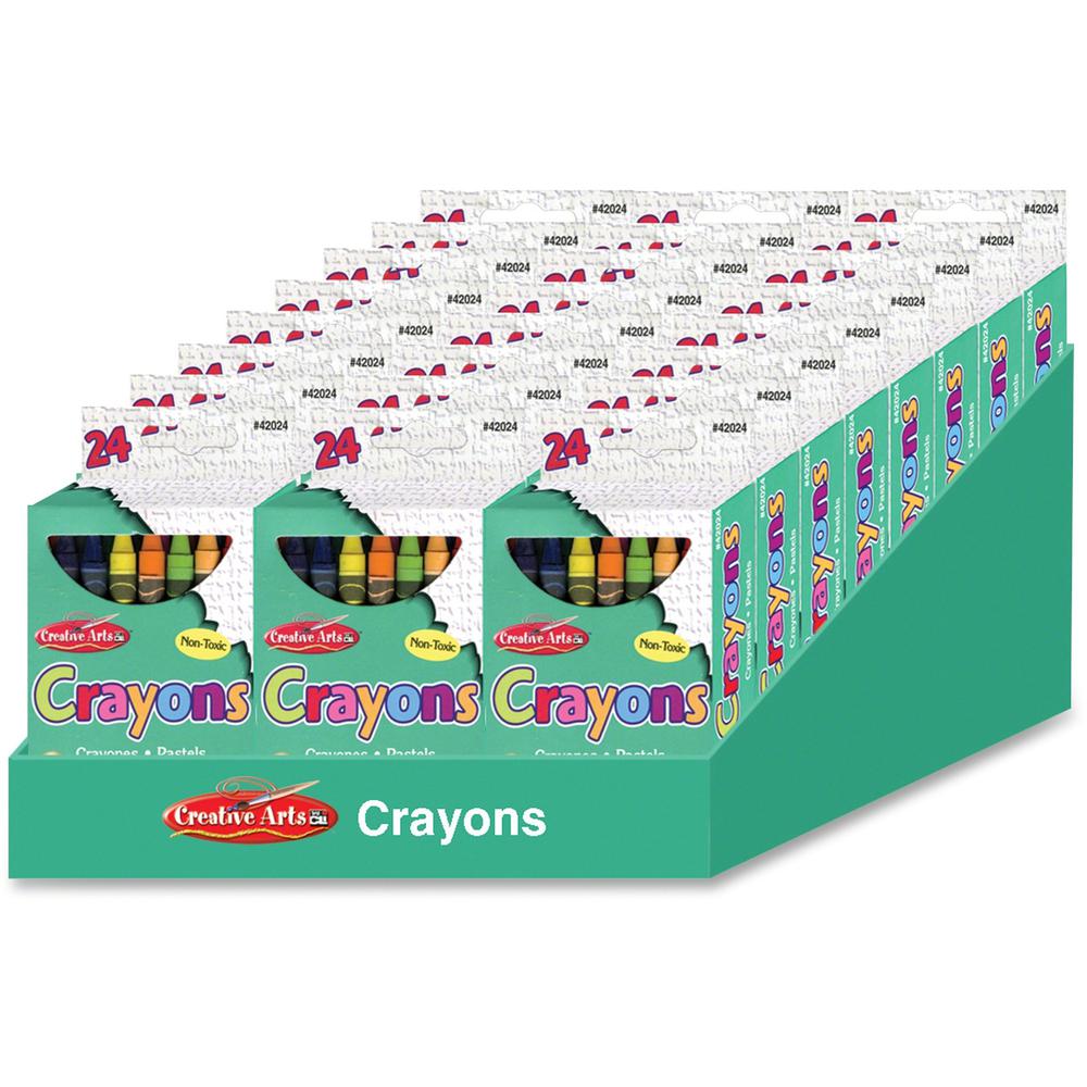 CLI Creative Arts Crayons Display - Assorted - 1 / Display Box. Picture 1