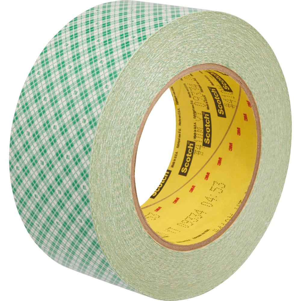 Scotch Double-Coated Paper Tape - 36 yd Length x 2" Width - 6 mil Thickness - 3" Core - Kraft - Rubber Backing - Chemical Resistant, Temperature Resistant, Moisture Resistant, UV Resistant - For Gener. Picture 1