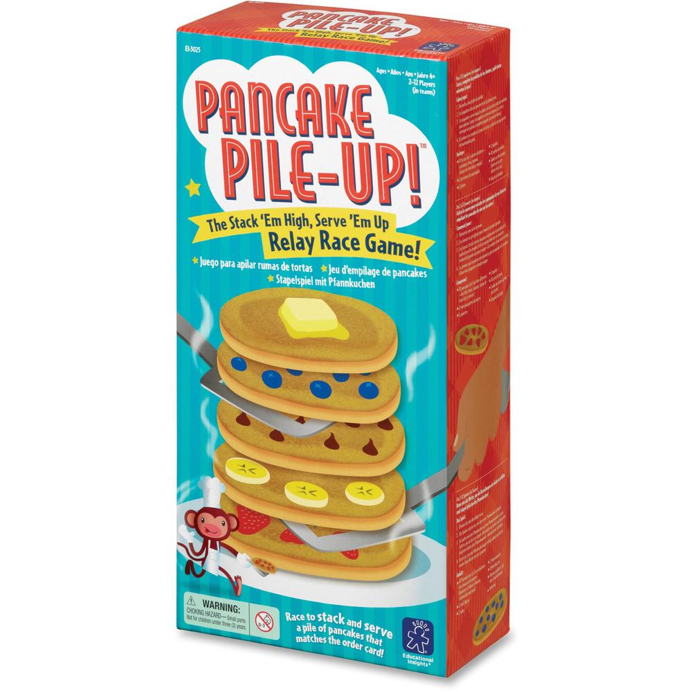 Educational Insights Pancake Pile-Up Relay Race Game - Assorted. Picture 1