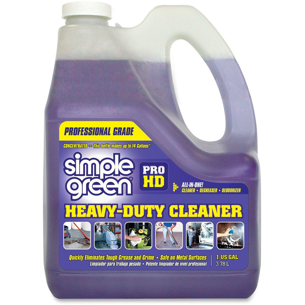 Simple Green Pro HD All-In-One Heavy-Duty Cleaner - Concentrate Liquid - 128 fl oz (4 quart) - 1 Each - Clear. The main picture.