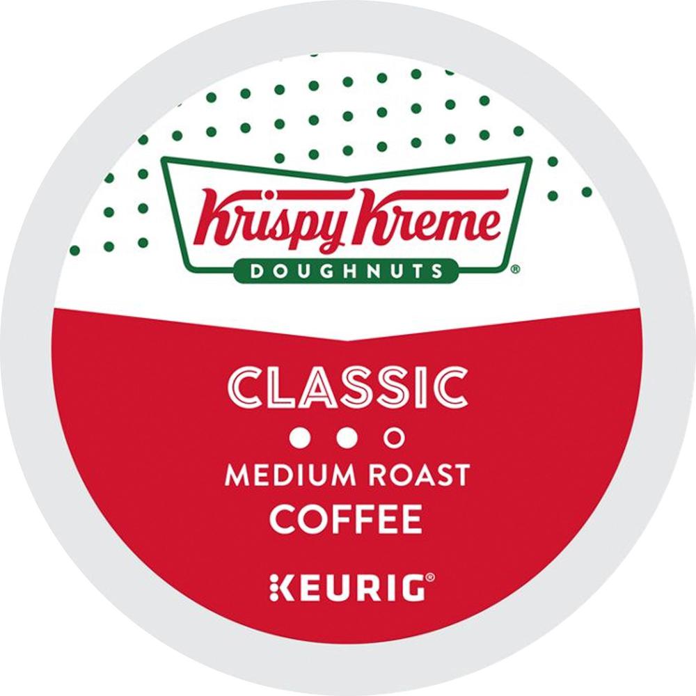 Krispy Kreme Doughnuts&reg; K-Cup Classic Coffee - Compatible with Keurig Brewer - Medium - 24 / Box. Picture 1