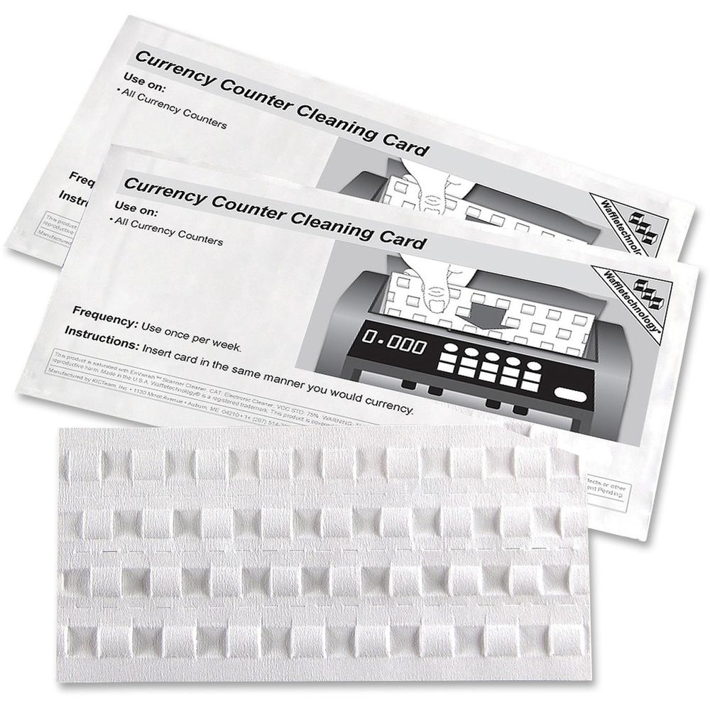 Royal Sovereign currency counter cleaning cards with Waffletechnology - For Currency-counting Machine - 15 / Pack. Picture 1