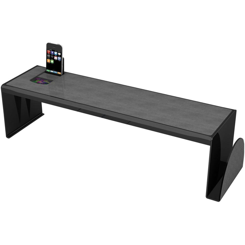 Deflecto Sustainable Office Heavy-Duty Desk Shelf - 6.8" Height x 25.6" Width x 7" Depth - Desktop - Sturdy, Document Holder - 30% Recycled - Plastic - 1 Each. Picture 1