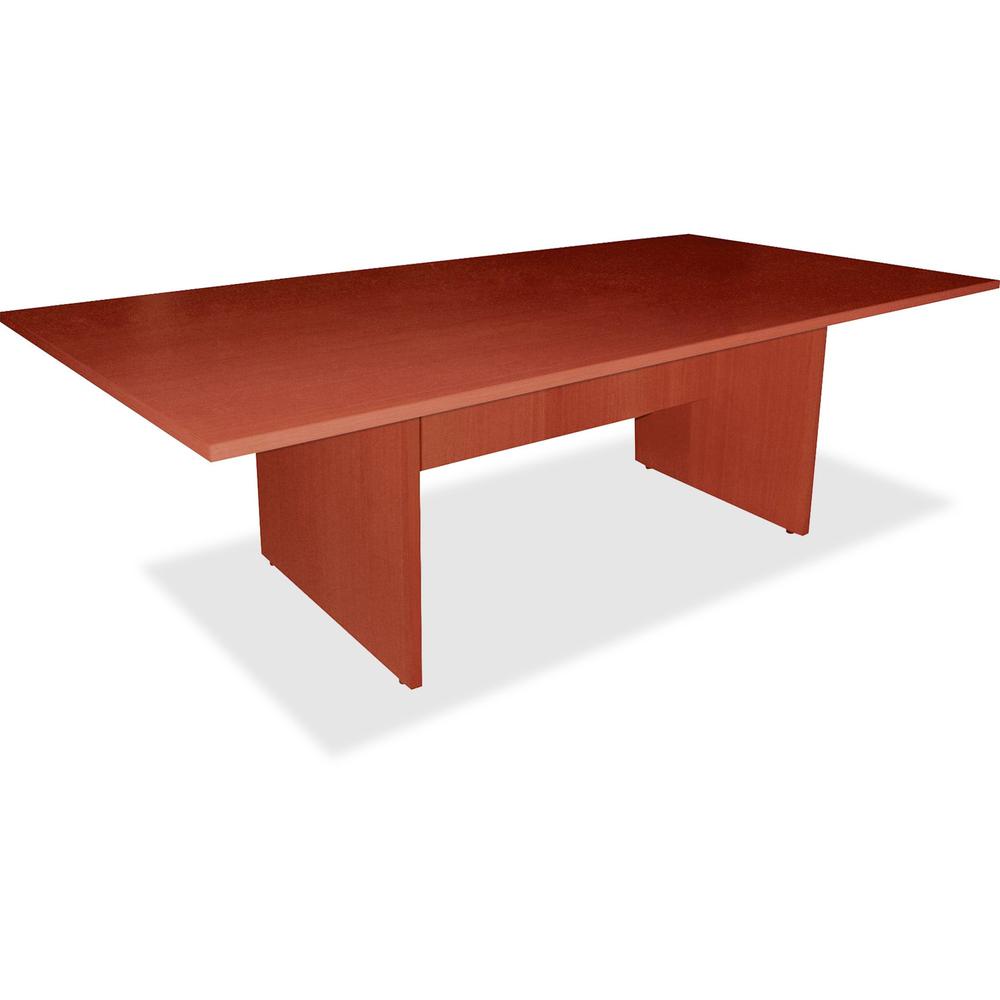 Lorell Essentials Series Cherry Conference Table - Cherry Rectangle, Laminated Top - Panel Leg Base - 2 Legs - 70.88" Table Top Width x 35.38" Table Top Depth x 1.25" Table Top Thickness - 29.50" Heig. Picture 1