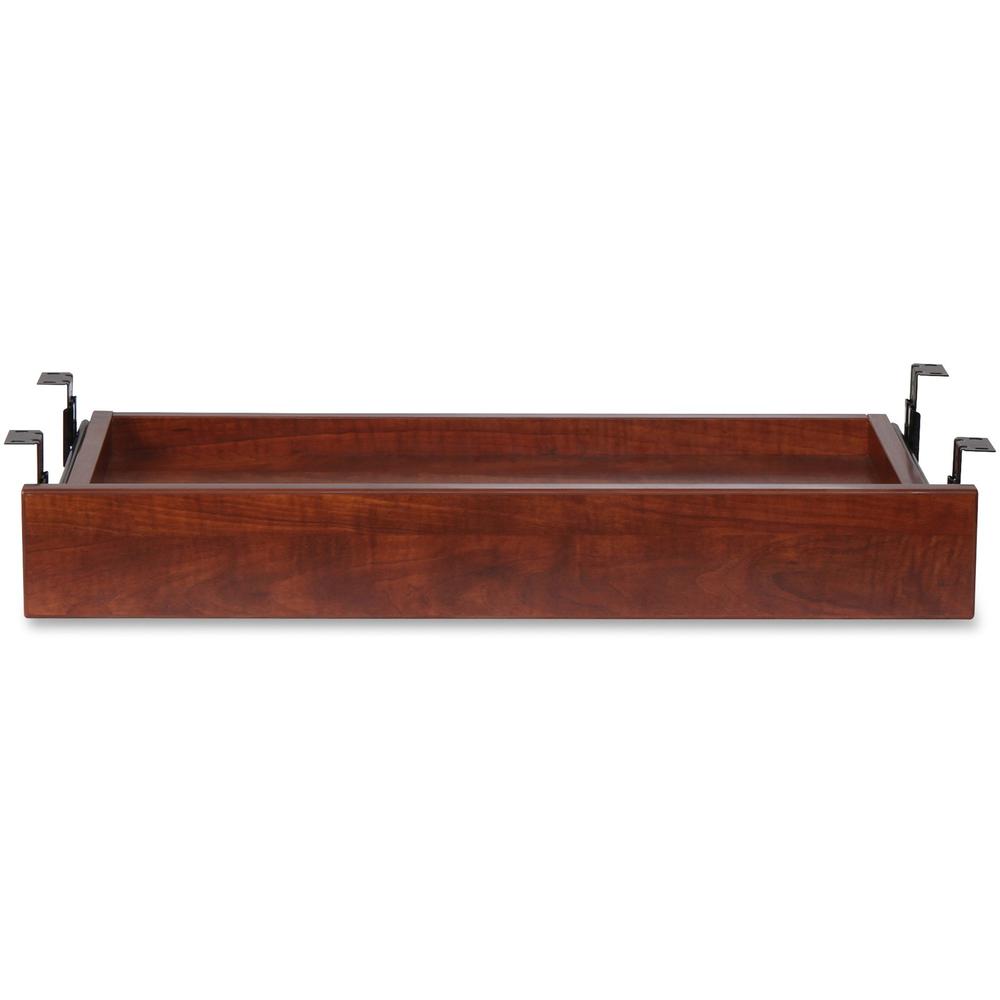 Lorell Universal Keyboard Tray - 28.4" Length x 16.7" Width x 5.1" Height - Cherry, Laminate. Picture 1