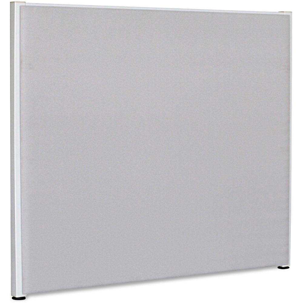 Lorell Gray Fabric Panels - 72.5" Width x 60" Height - Steel Frame - Gray - 1 Each. Picture 1