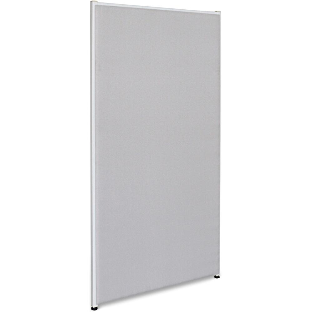 Lorell Gray Fabric Panels - 30.5" Width x 60" Height - Steel Frame - Gray - 1 Each. The main picture.