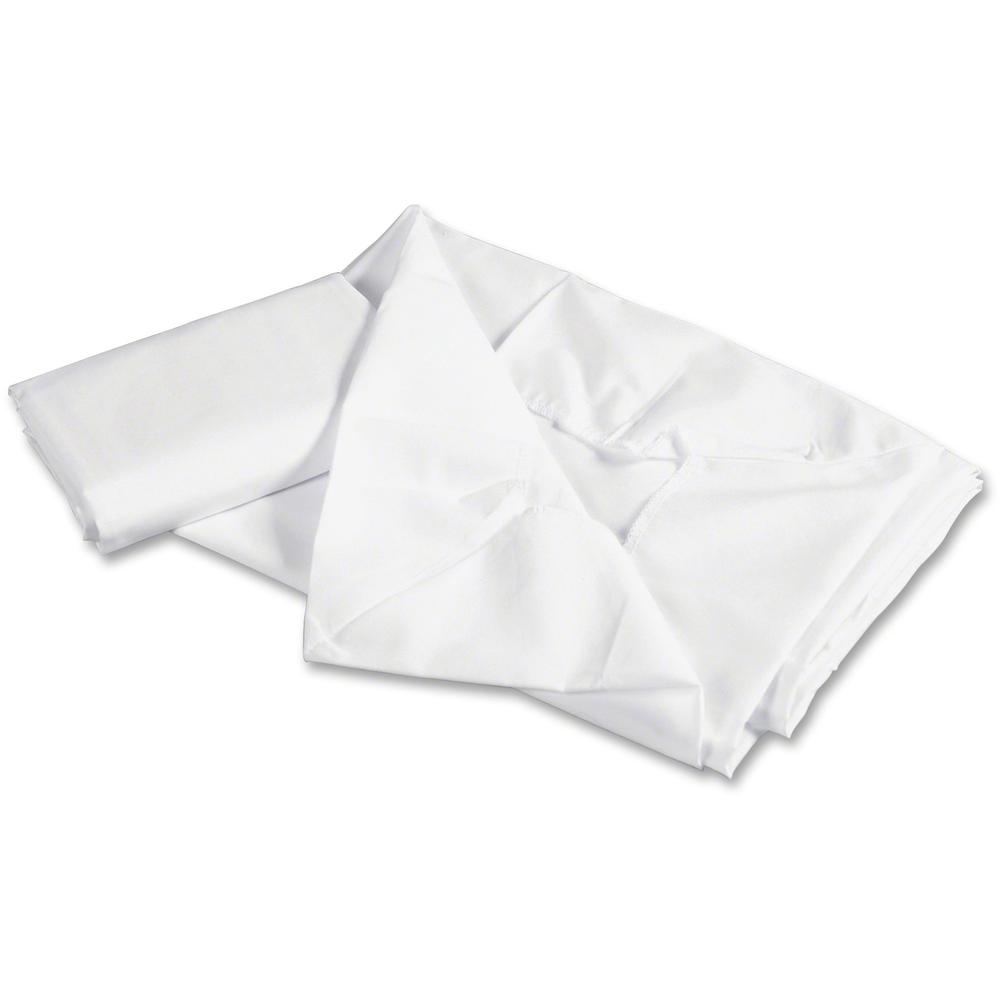 Children's Factory Rest Mat Fitted Sheet - 24" Width x 48" Length - White. Picture 1