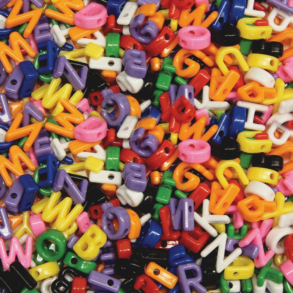 Creativity Street Upper Case Letter Beads - Art Project, Fun and Learning, Jewelry - 288 Piece(s) - 288 / Pack - Assorted. Picture 1