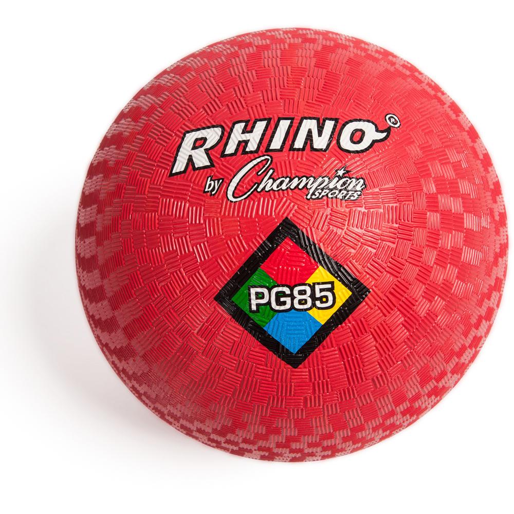 Champion Sports Playground Ball - 8.50" - Nylon - Red - 1  Each. Picture 1
