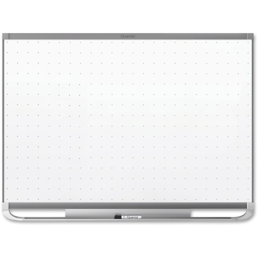 Quartet Prestige 2 Total Erase Magnetic Whiteboard - 48" (4 ft) Width x 36" (3 ft) Height - White Surface - Graphite Frame - Horizontal - Magnetic - 1 Each. Picture 1