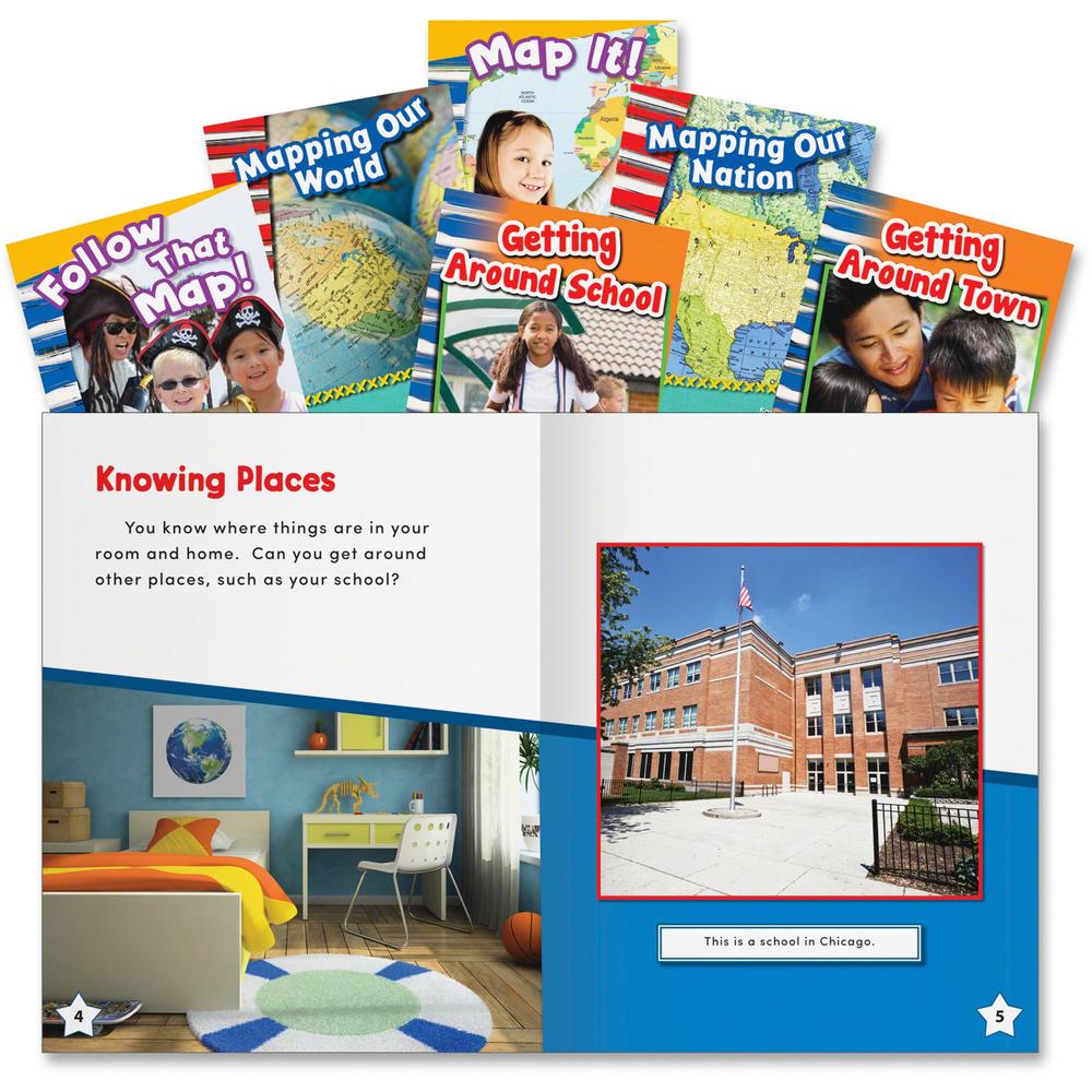 Shell Education Education Let's Map It! Six Book Set Printed Book - Book - Grade K-3. Picture 1