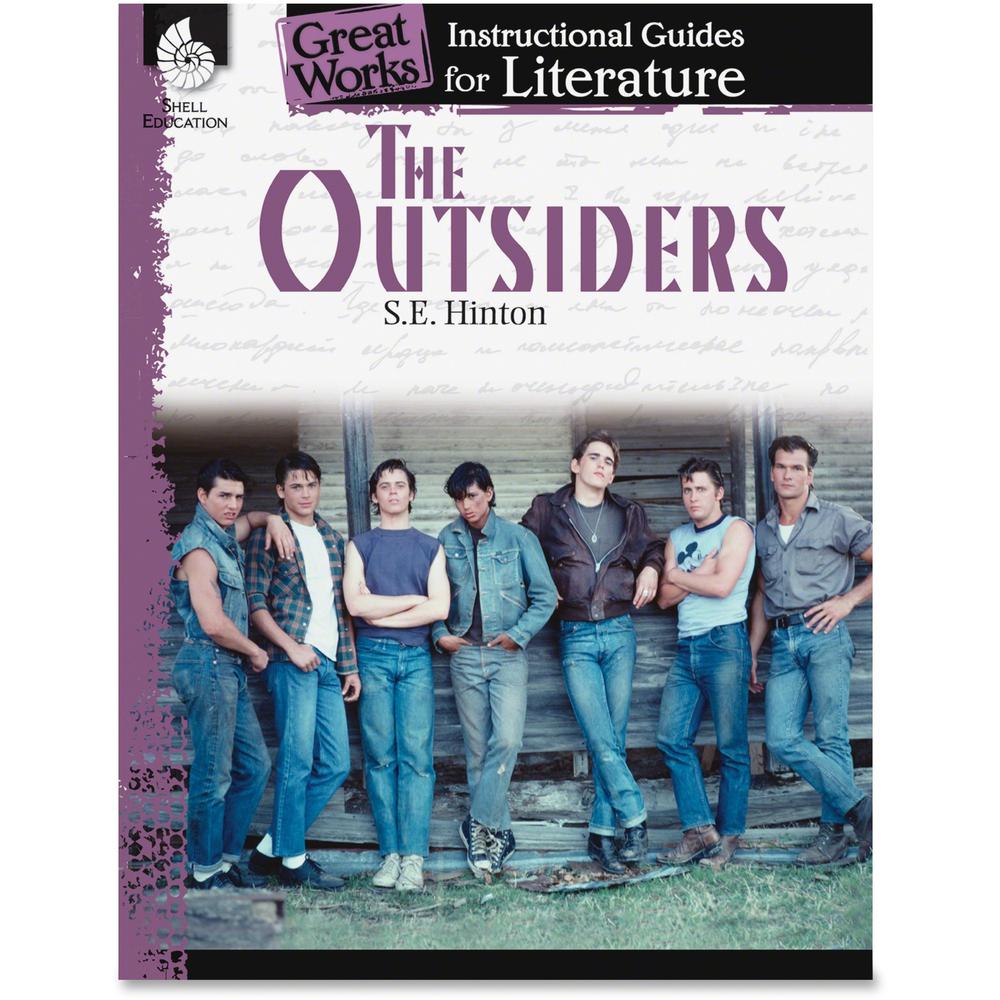 Shell Education The Outsiders An Instructional Guide Printed Book by S.E. Hinton - Shell Educational Publishing Publication - Book - Grade 9-12. Picture 1