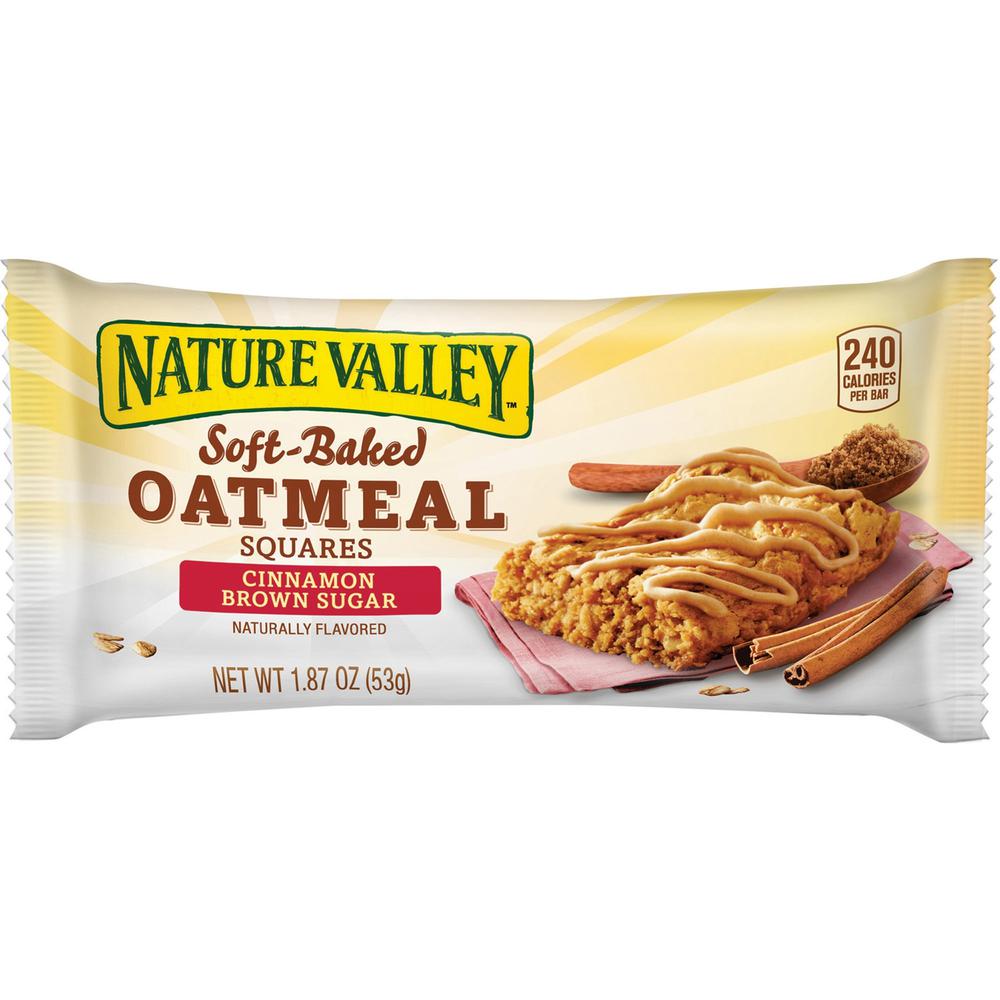 NATURE VALLEY Nature Valley Soft-Baked Oatmeal Bars - Cinnamon, Brown Sugar - 15 / Box. Picture 1