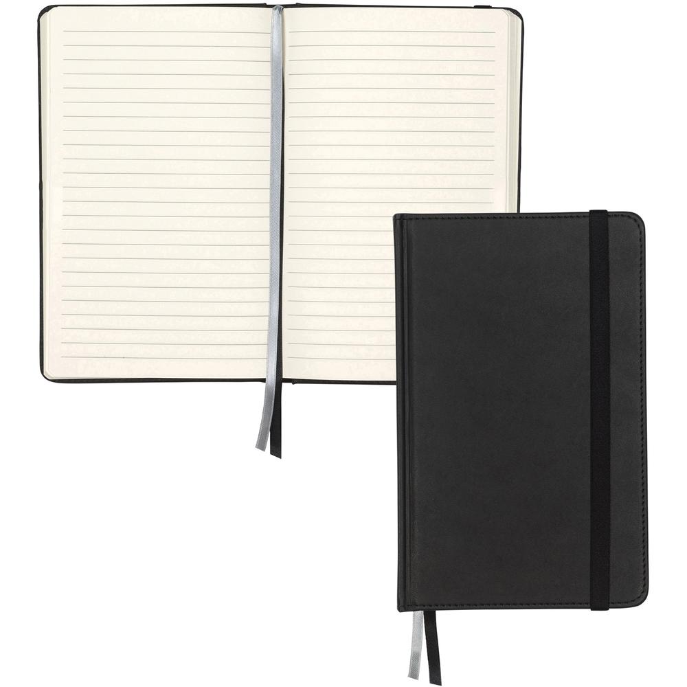 Samsill Classic Journal - 5.25 Inch x 8.25 Inch - Black - Samsill Classic Size Writing Notebook Journal - Hardbound Cover - 5.25 Inch x 8.25 Inch - 120 Ruled Sheets (240 Pages) - Black. Picture 1